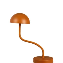 Dyberg Larsen Fonzy genopladelig bordlampe, orange