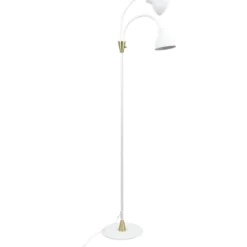 Dyberg Larsen Lilje gulvlampe, hvid