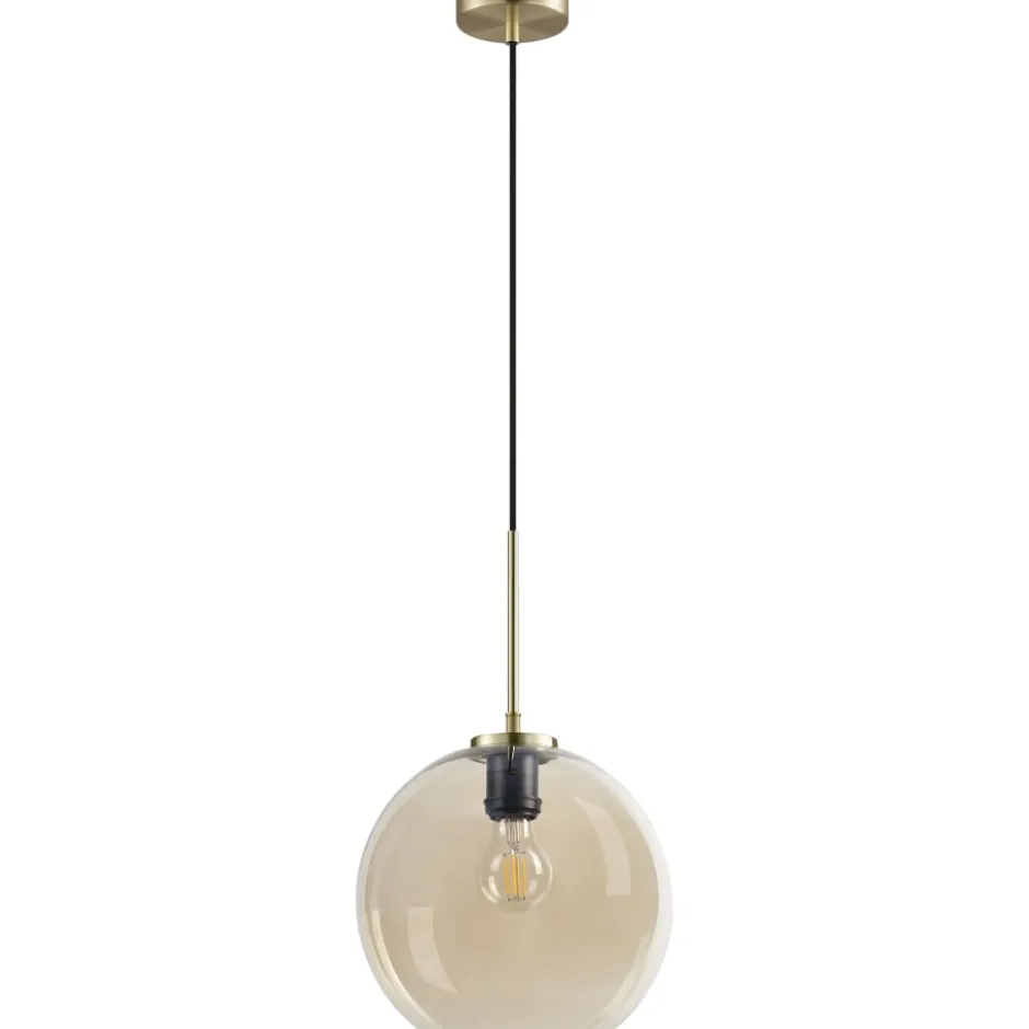 Dyberg Larsen Loop pendel, ravfarvet, Ø25 cm