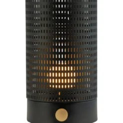 Dyberg Larsen Mesh genopladelig bordlampe, sort