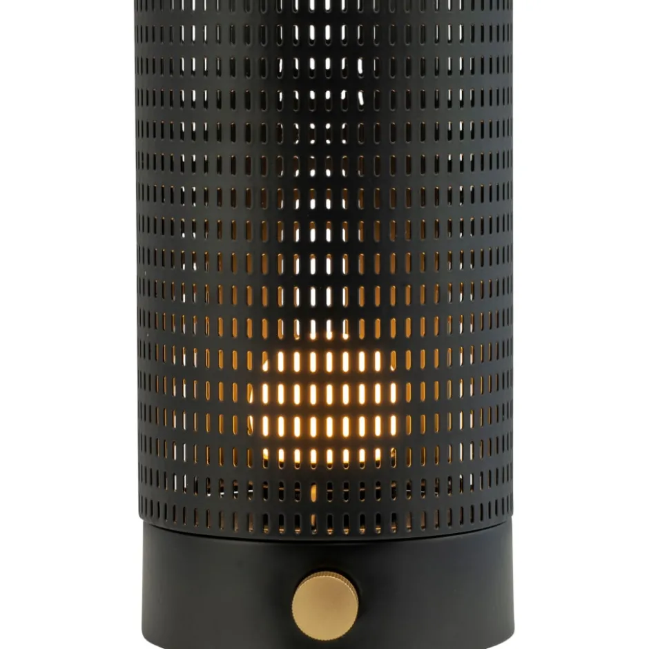 Dyberg Larsen Mesh genopladelig bordlampe, sort