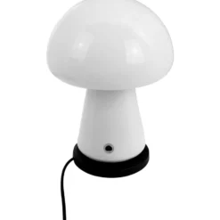 Dyberg Larsen Morkel genopladelig bordlampe, hvid