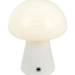 Dyberg Larsen Morkel genopladelig bordlampe, hvid