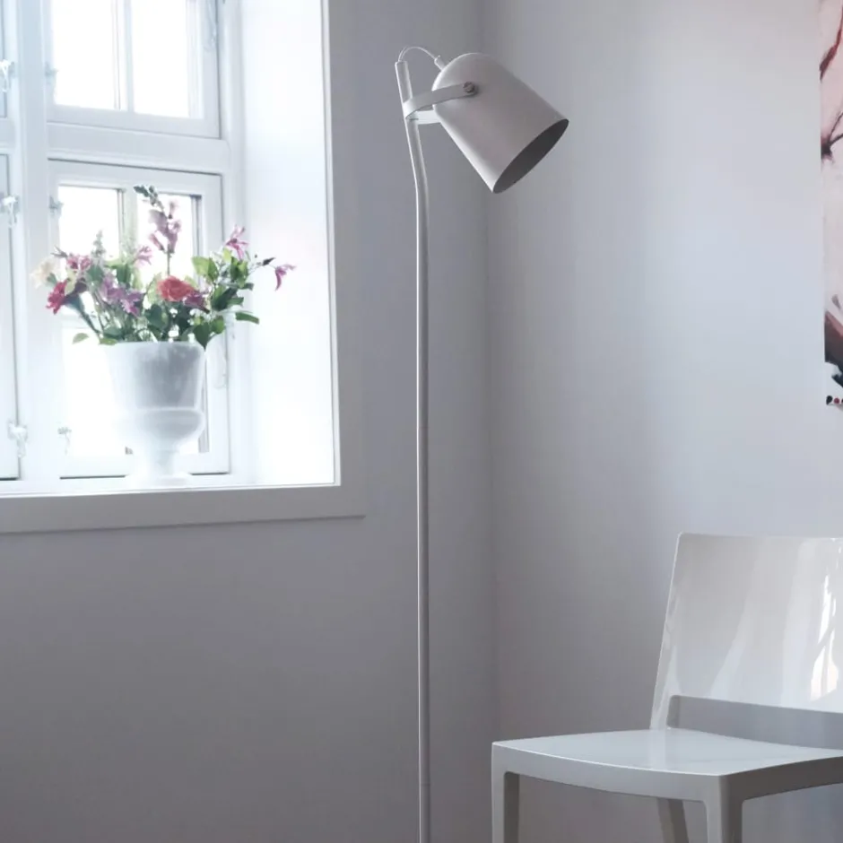 Dyberg Larsen Oslo gulvlampe, hvid