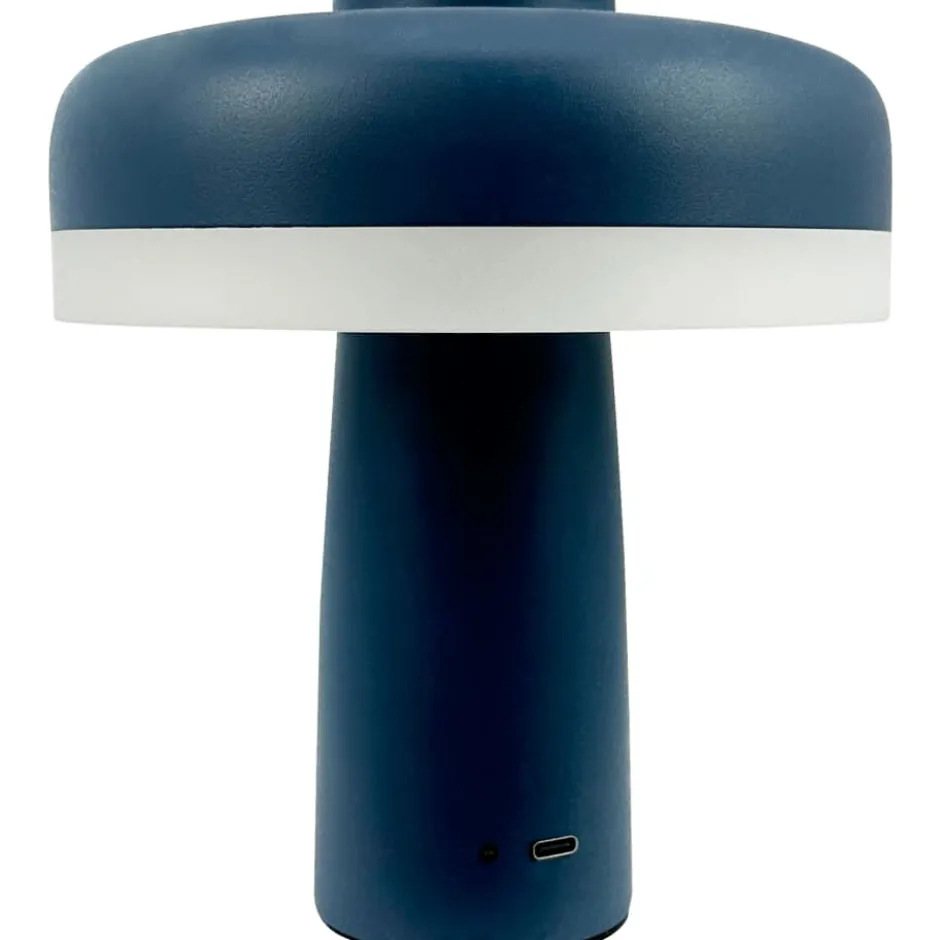 Dyberg Larsen Porter genopladelig bordlampe, blå