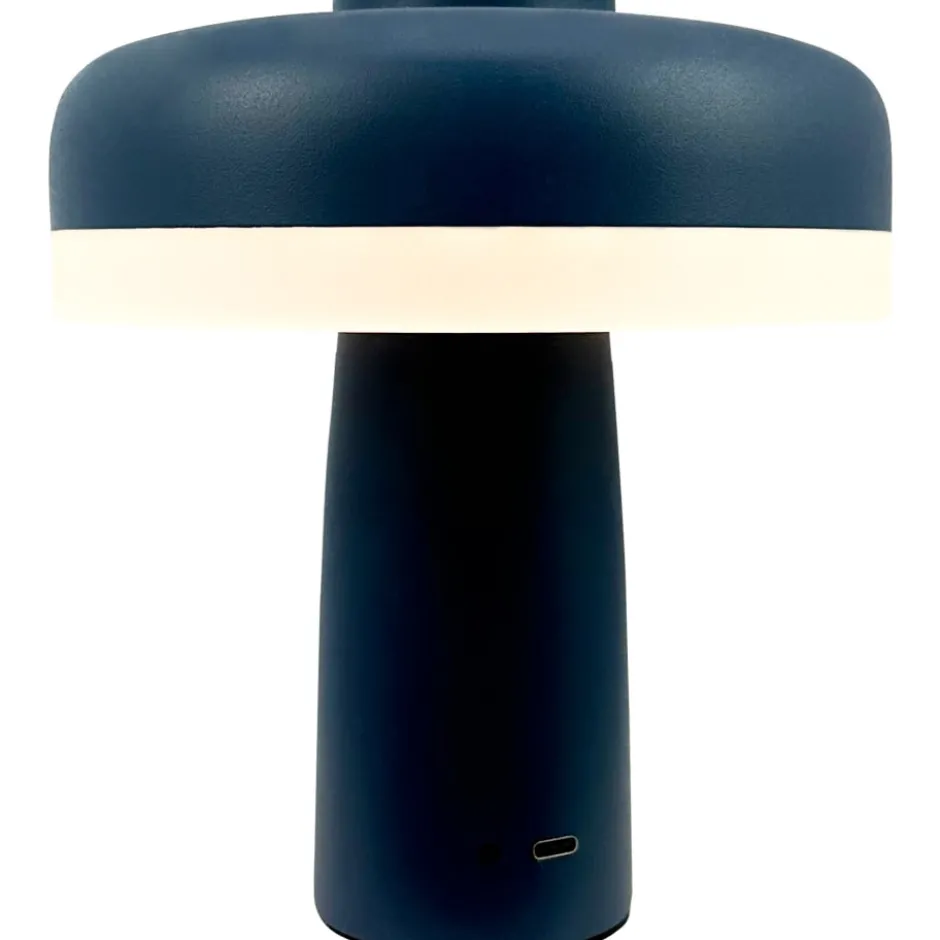 Dyberg Larsen Porter genopladelig bordlampe, blå