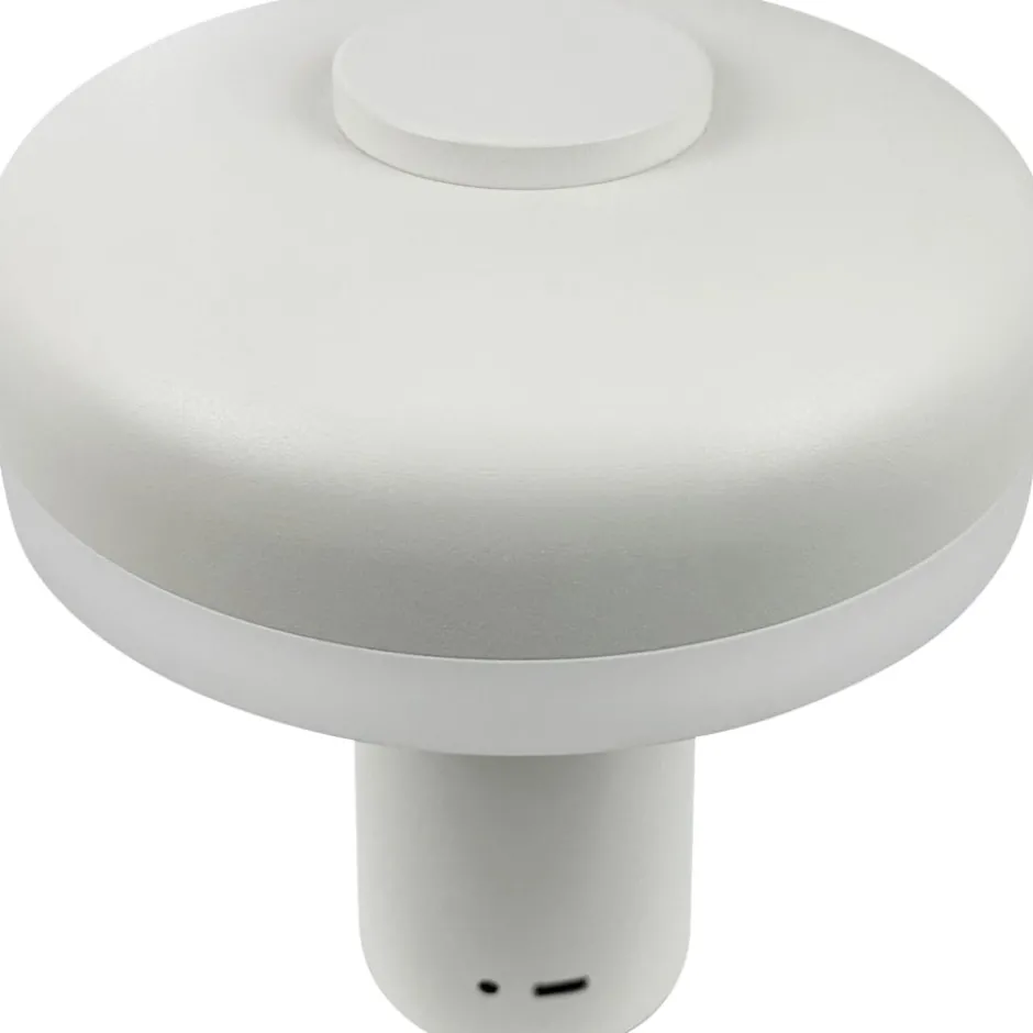 Dyberg Larsen Porter genopladelig bordlampe, hvid