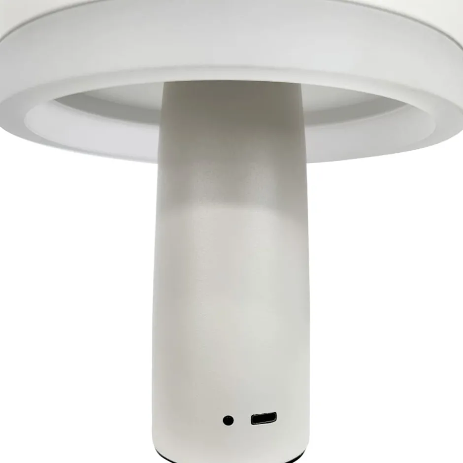 Dyberg Larsen Porter genopladelig bordlampe, hvid