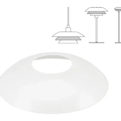 Dyberg Larsen reserveglas til DL31 lamper, midterste skærm (universal)
