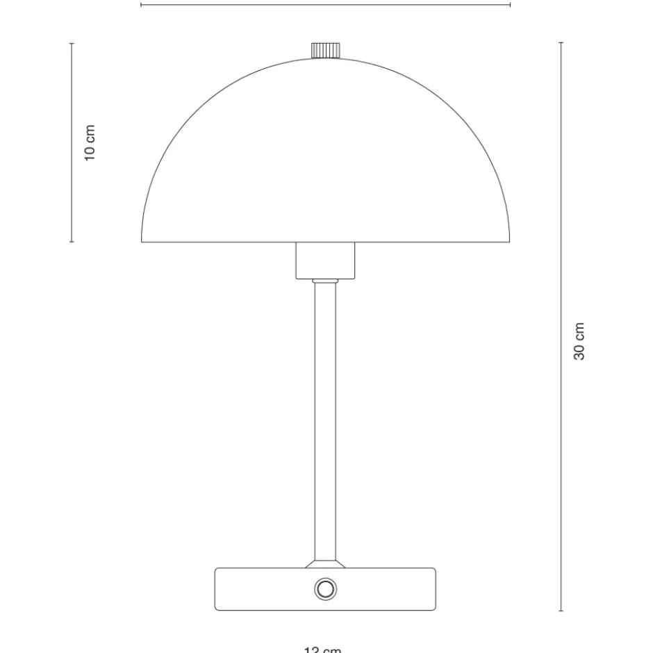 Dyberg Larsen Stockholm genopladelig bordlampe, grøn