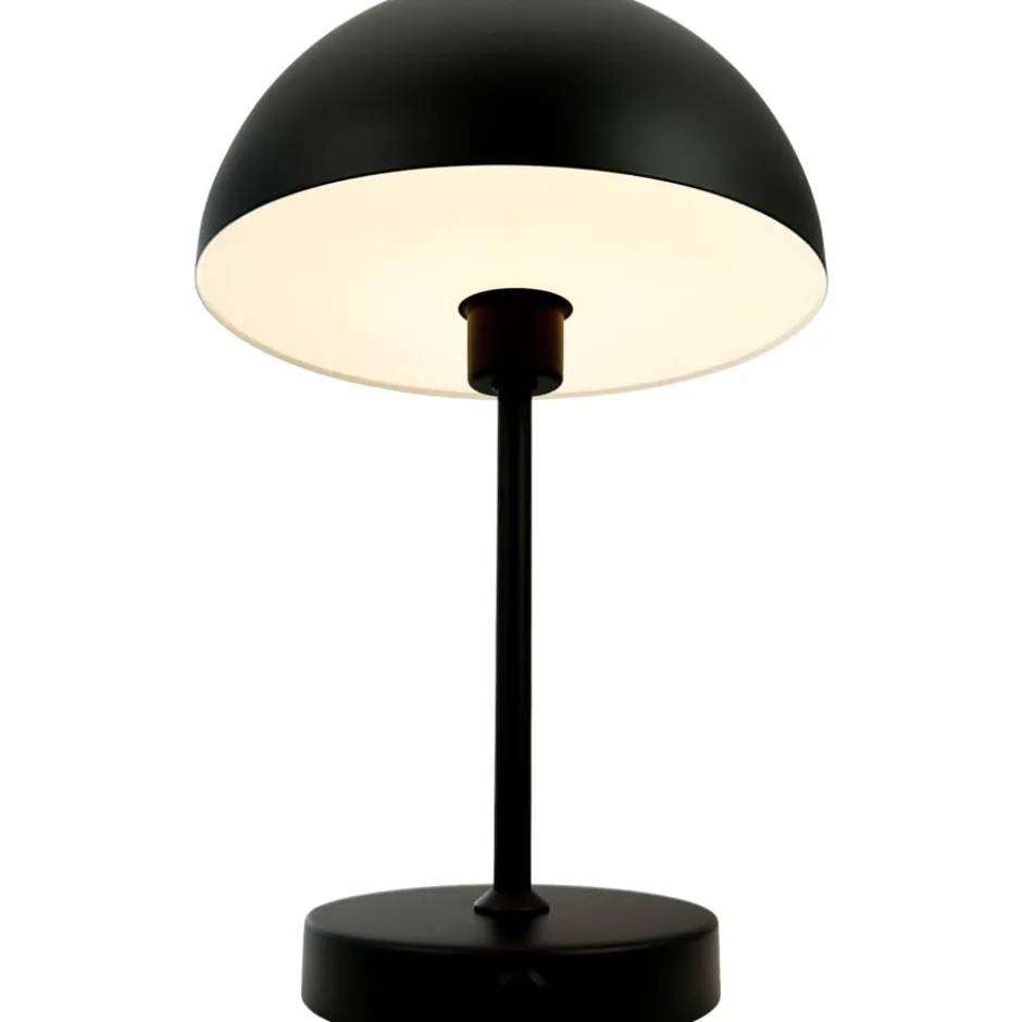 Dyberg Larsen Stockholm genopladelig bordlampe, sort