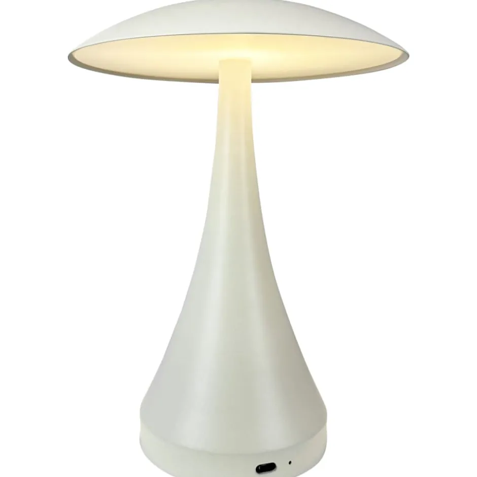 Dyberg Larsen Vienna genopladelig bordlampe, beige