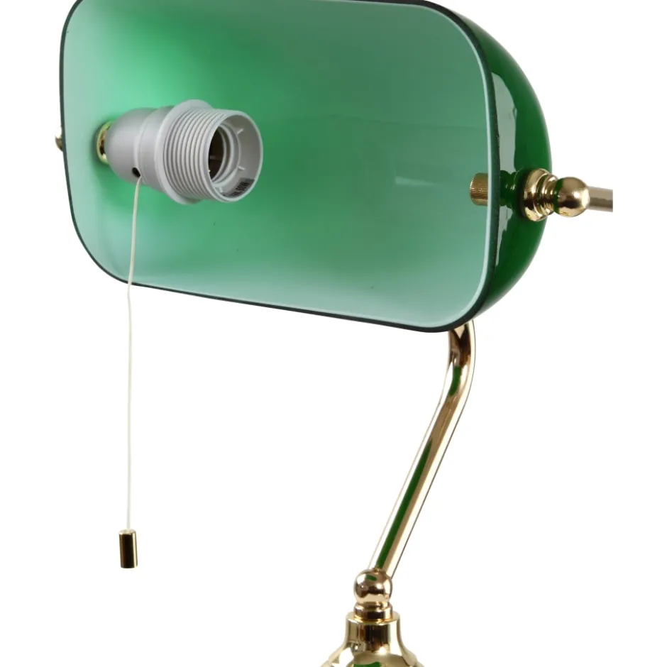 Eglo Banker bordlampe, grøn/messing