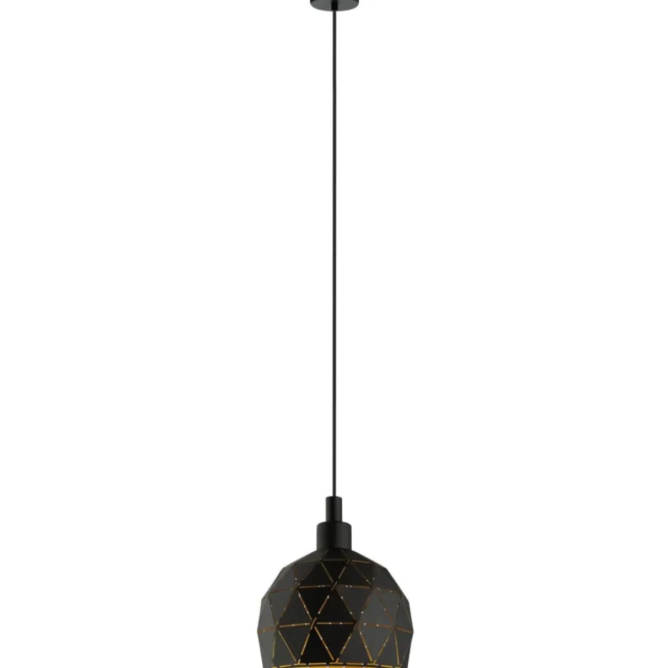Eglo Roccaforte pendel, sort, Ø17 cm