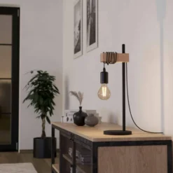 Eglo Townshend bordlampe, sort