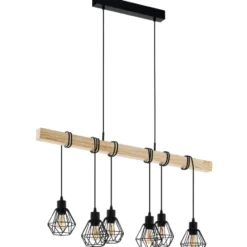 Eglo Townshend 5 langbordspendel, 6 lamper