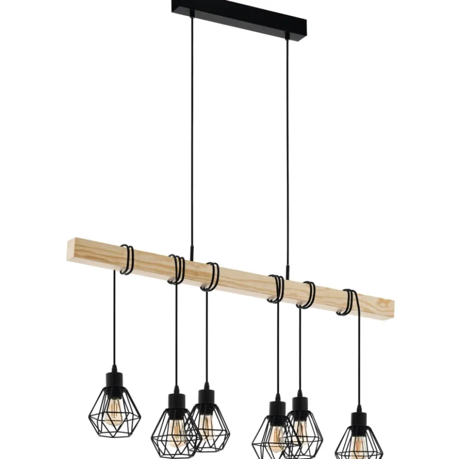 Eglo Townshend 5 langbordspendel, 6 lamper