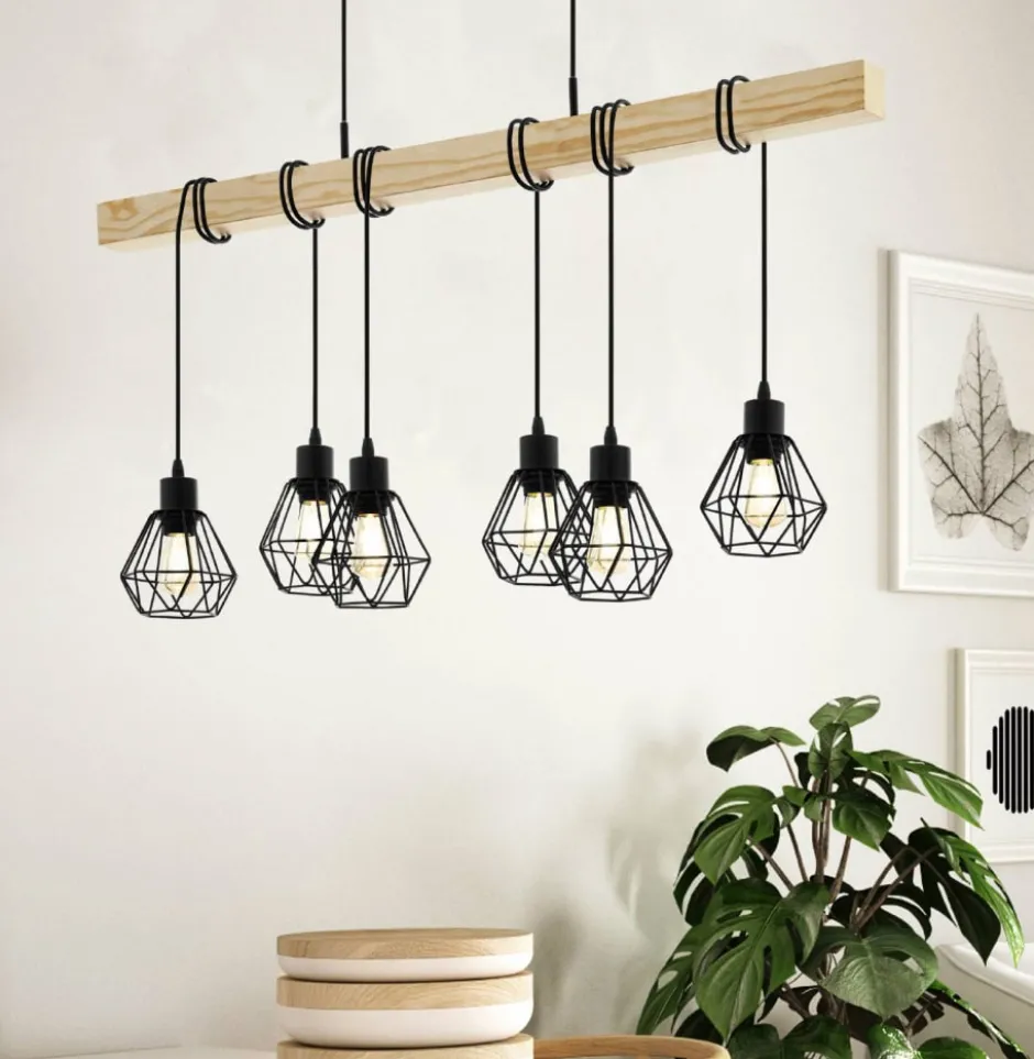 Eglo Townshend 5 langbordspendel, 6 lamper