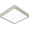 Eglo Z Fueva Bath loftlampe, børstet stål, 21x21 cm