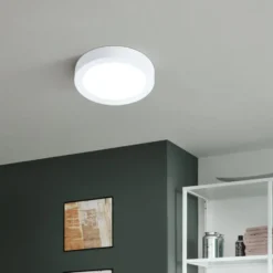 Eglo Z Fueva Bath plafond, hvid, Ø21 cm