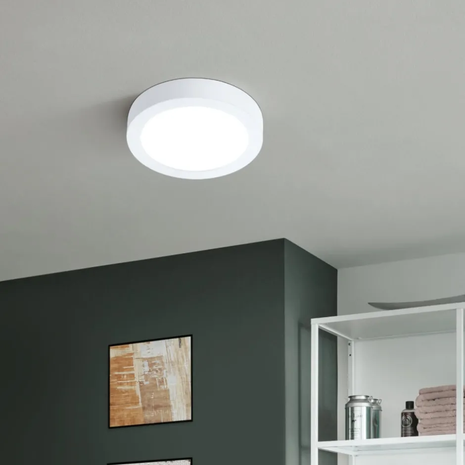 Eglo Z Fueva Bath plafond, hvid, Ø21 cm