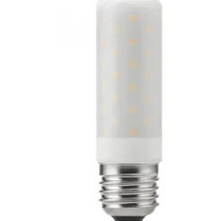e3light E27 rørpære, 2700K, 9W