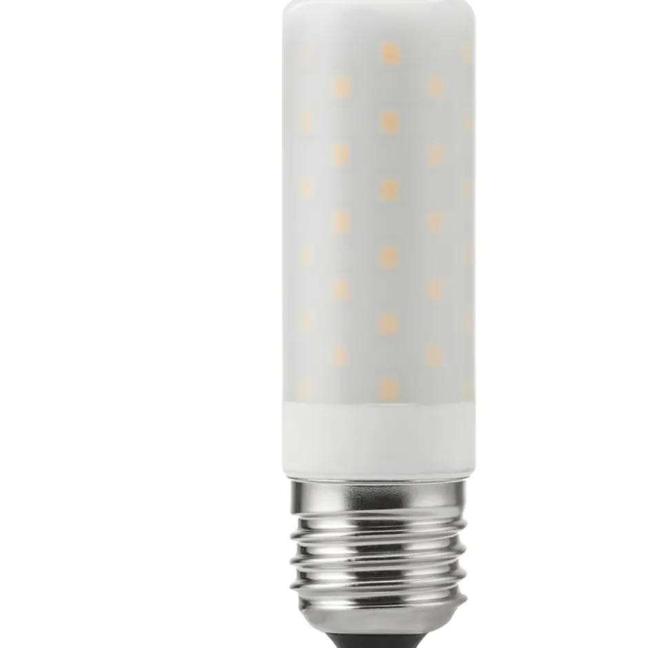 e3light E27 rørpære, 2700K, 9W