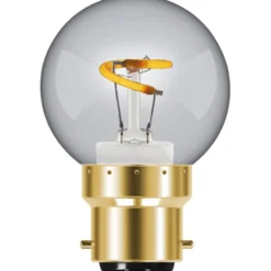 e3light Vintage B22 kronepære, 2200K, 1,2W