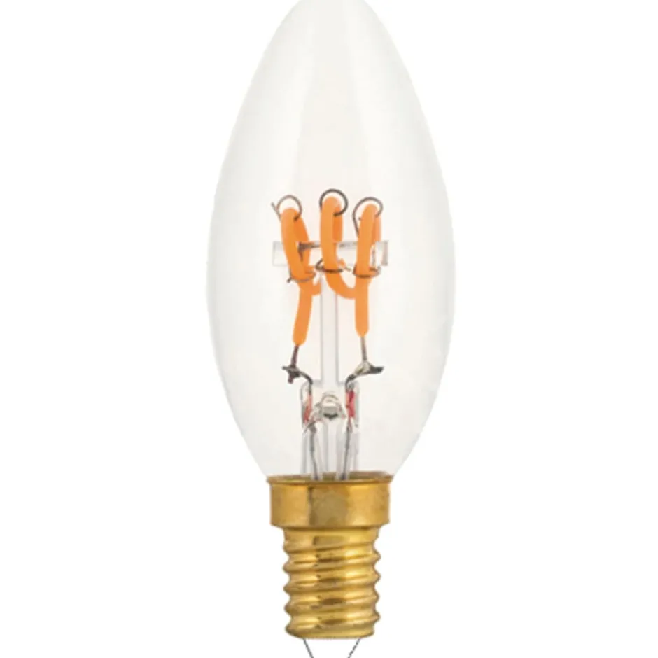 e3light Vintage E14 kertepære, 2200K, 3W