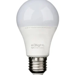 E3light Ocean Bound Plastic E27 standardpære, 2700K, 4,9W