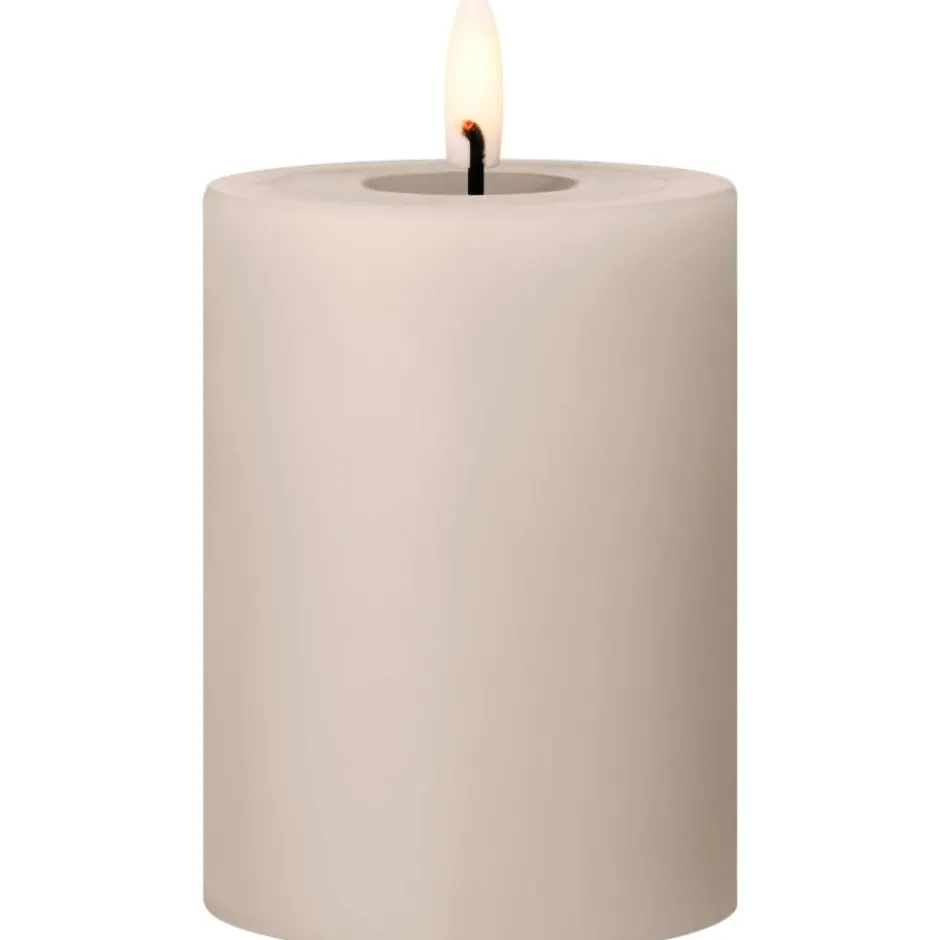 Ester & Erik LED bloklys, beige, 10 cm