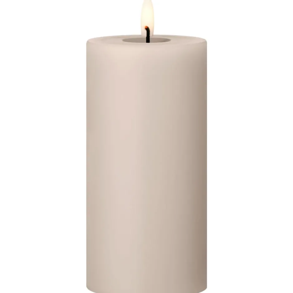 Ester & Erik LED bloklys, beige, 15 cm