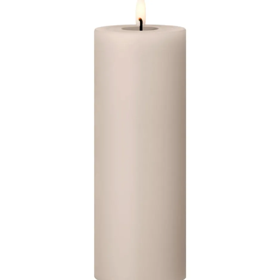 Ester & Erik LED bloklys, beige, 20 cm