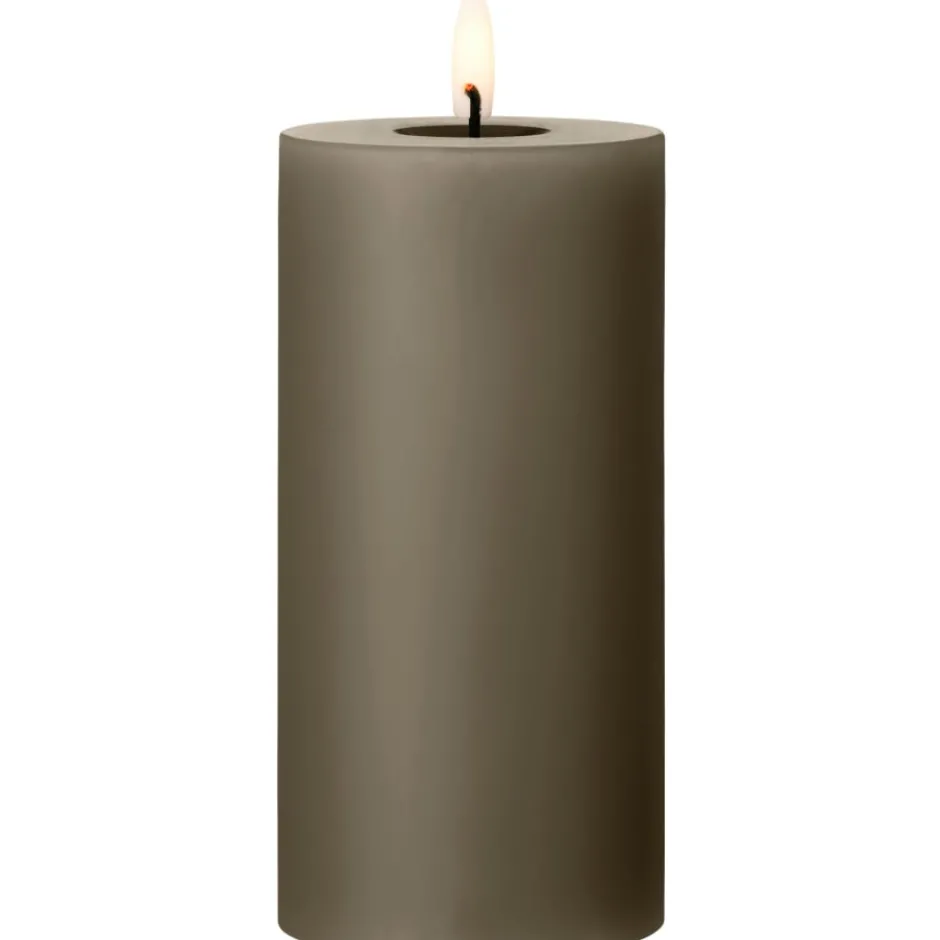 Ester & Erik LED bloklys, brun, 15 cm