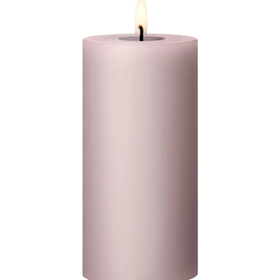 Ester & Erik LED bloklys, lyserød, 15 cm
