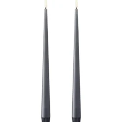 Ester & Erik LED kronelys, 30 cm, antracit, 2-pak