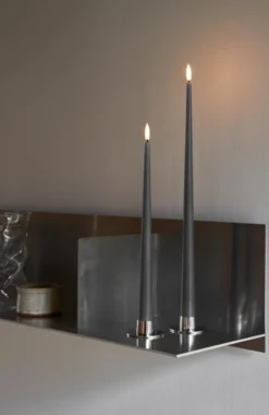 Ester & Erik LED kronelys, 40 cm, antracit, 2-pak