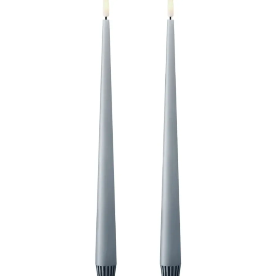 Ester & Erik LED kronelys, 30 cm, blå, 2-pak