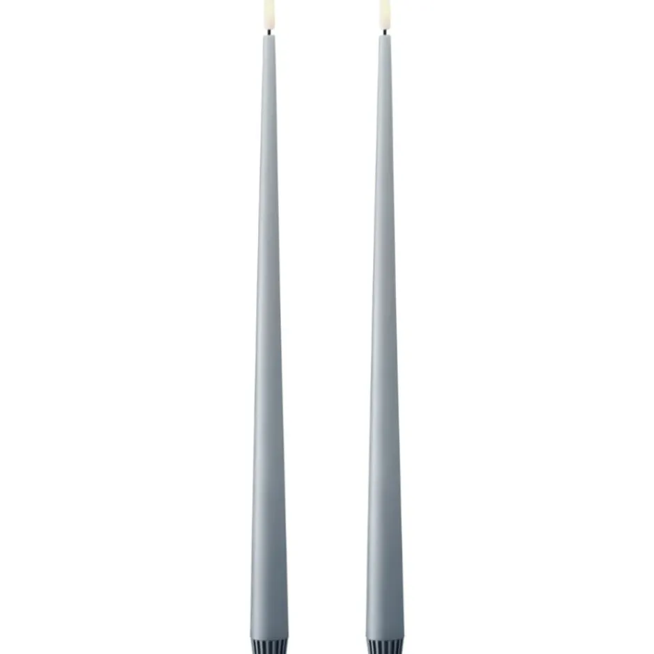 Ester & Erik LED kronelys, 40 cm, blå, 2-pak