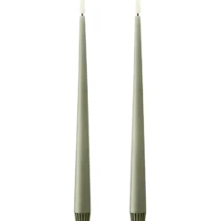 Ester & Erik LED kronelys, 30 cm, grøn, 2-pak