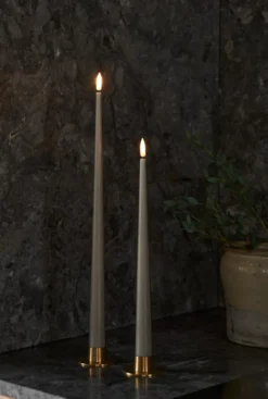 Ester & Erik LED kronelys, 40 cm, grøn, 2-pak