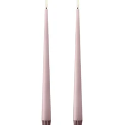 Ester & Erik LED kronelys, 30 cm, lyserød, 2-pak