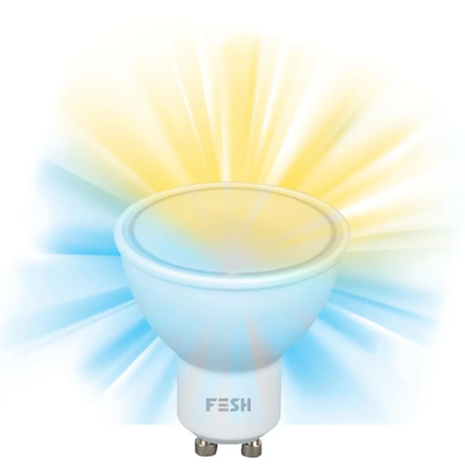 Fesh Smart GU10 spotpære, 2700-6500K, 5W