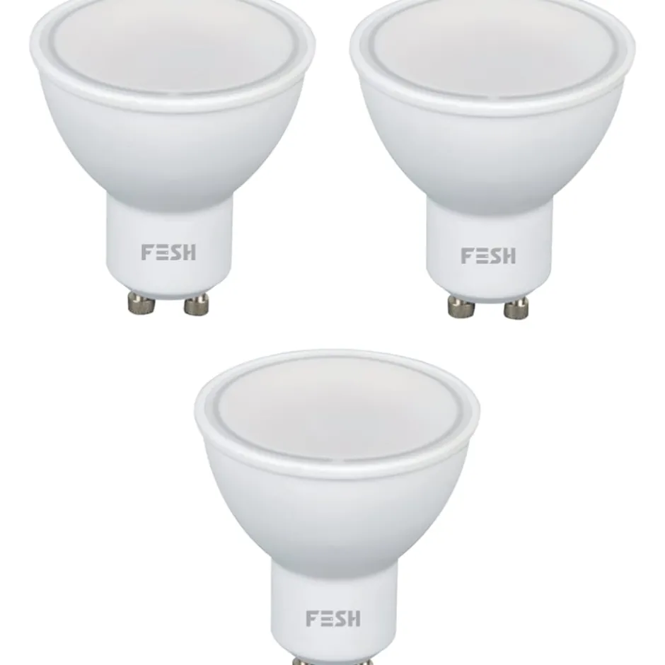 Fesh Smart GU10 spotpære, 2700-6500K, 5W, 3-pak