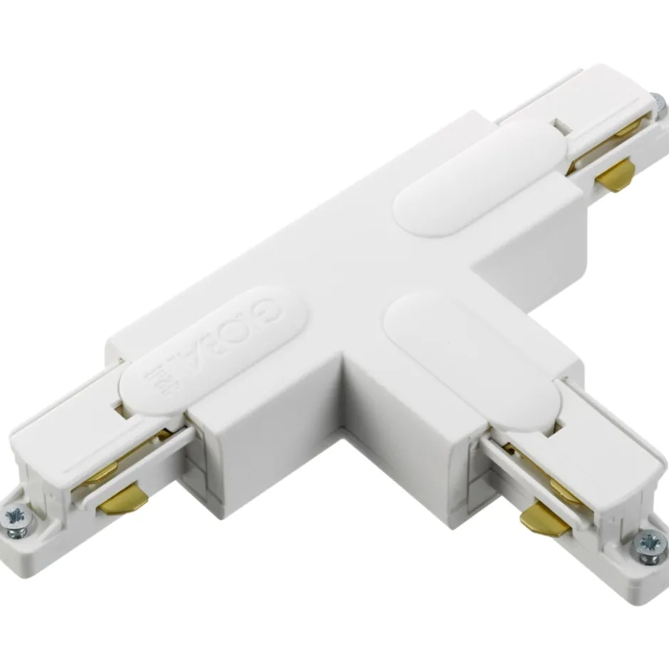 Global 1F T-stykke, hvid, højre
