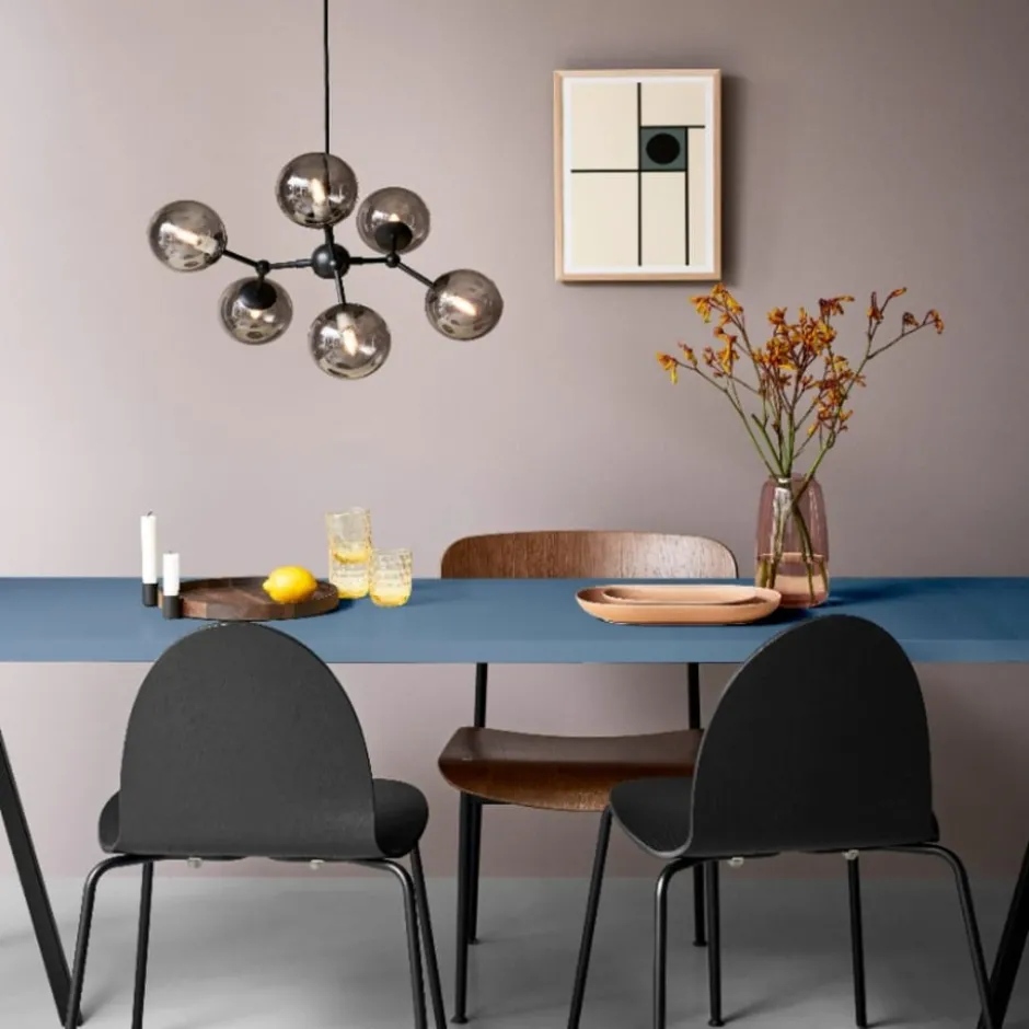 Halo Design Atom Large lysekrone, røgfarvet