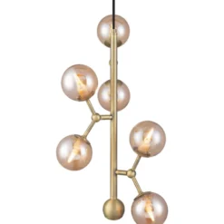 Halo Design Atom vertical lysekrone, ravfarvet