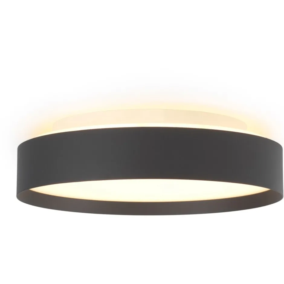 Halo Design Backlight Full plafond, sort, Ø30 cm