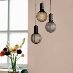 Halo Design Colors Dots Print E27 globepære, 3-trins dæmp, 6W