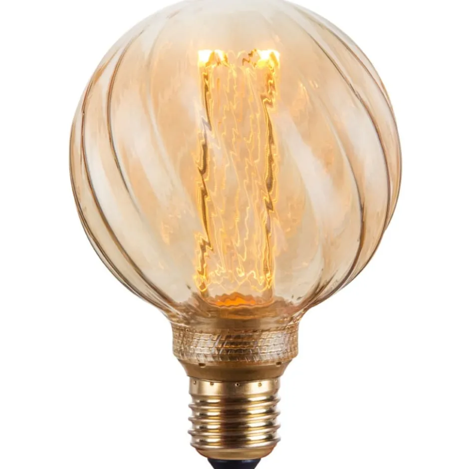 Halo Design Colors Twist E27 globepære, 3-trins dæmp, 4,5W, Ø9,5 cm